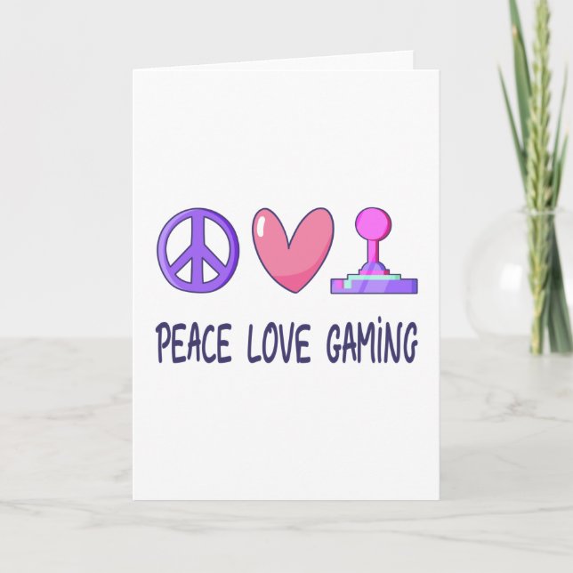 Carte Peace Love Gaming (Devant)