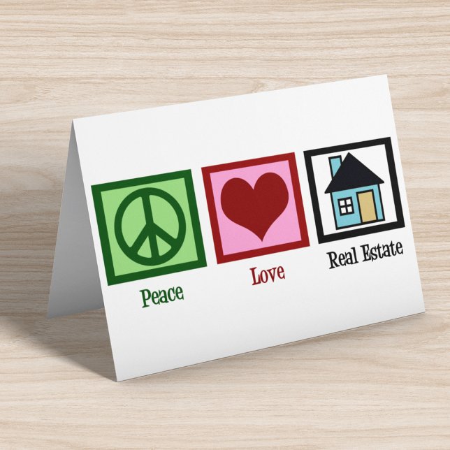 Carte Peace Love Immobilier (Créateur téléchargé)