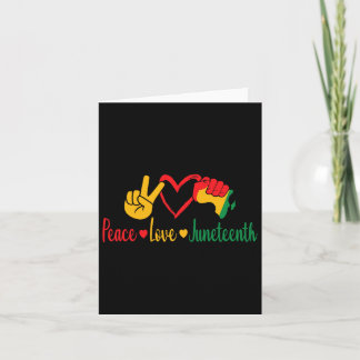Carte Peace Love JunetDix Black Pride Liberté