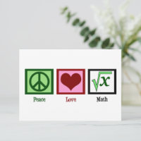 Peace Love Math Enseignant Cute Algebra