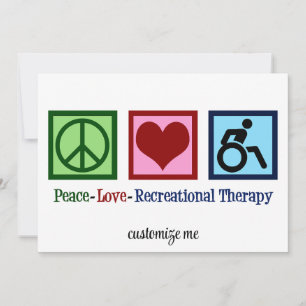Carte Peace Love Thérapie récréative Personnalisée