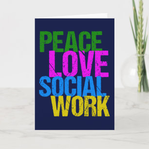 Carte Peace Love Travail social