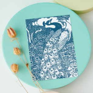Carte Peacock Art Nouveau