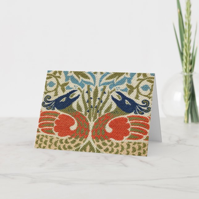 Carte Peacock, William Morris (Devant)