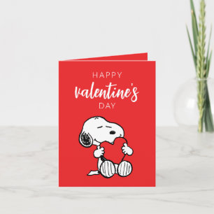 Carte Peanuts   Câlin coeur de Snoopy