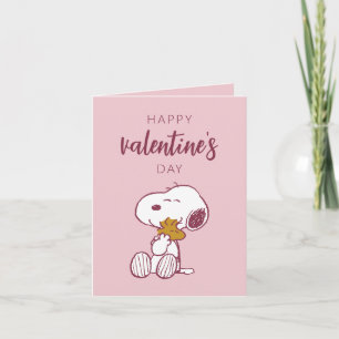 Carte Peanuts Saint-Valentin Câlin de Snoopy