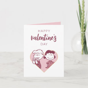 Carte Peanuts Saint-Valentin Schroeder & Lucy