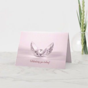 Carte pearl in seashell birthday