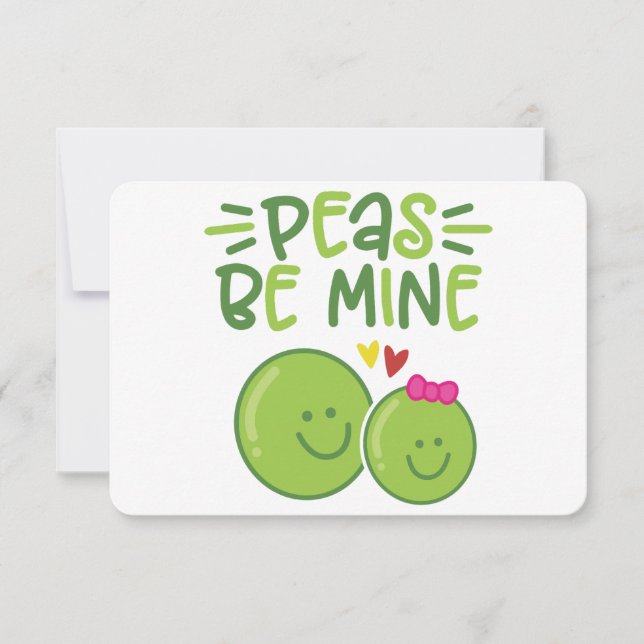 CARTE PEAS BE MINE (Devant)