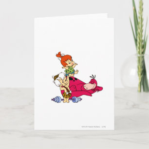 Carte PEBBLES™ et Bam Bam et Dino Playtime