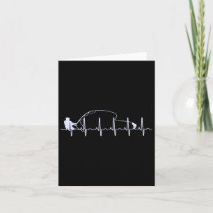 Carte Pêche à la mouche battement de coeur Pêche à la tr