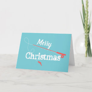 Carte Pêche à la mouche Joyeux Noël