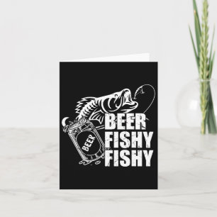Carte Pêche de la bière pêche amusante Pêche Boire Anniv