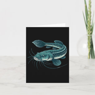 Carte Pêche vintage Art Marche Catfish