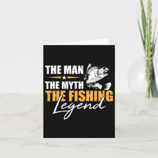 Carte Pêcher L'Homme Mythe Légende Pêcheur Cool pêcheur