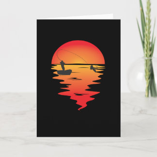 Carte Pêcheur à la ligne cadeau drôle pour pêcheur