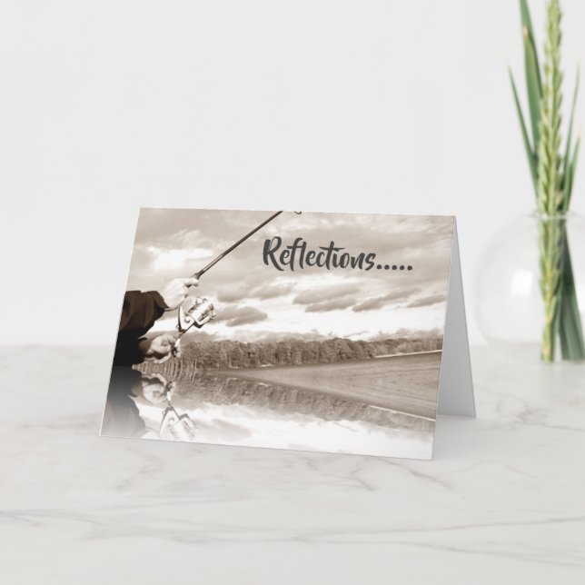 CARTE PÊCHEUR ***RÉFLEXION DES TEMPS PARTAGÉS**** (Devant)