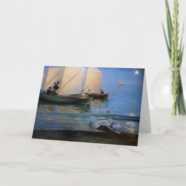 Carte Peder Severin Kroyer - Bateaux de pêche (Devant)