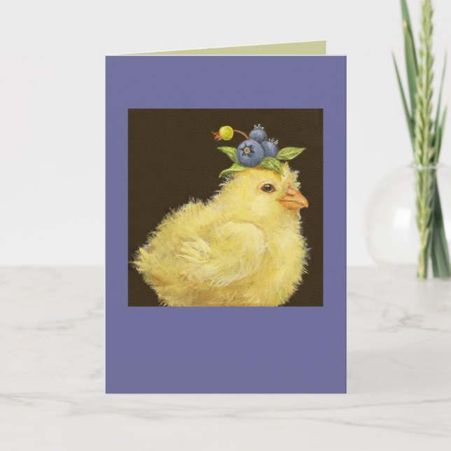 carte peep avec bleuets (Devant)