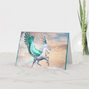 Carte Pegasus Greeting Card & Enveloppe, Vous Customisez