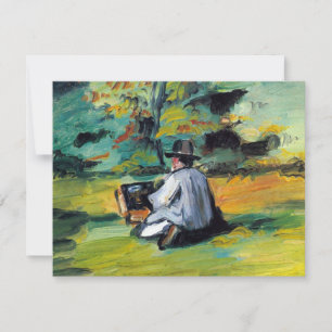 Carte Peintre au travail de Paul Cezanne, Beaux-arts vin
