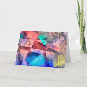 Carte Peinture Abstraite couleur angulaire
