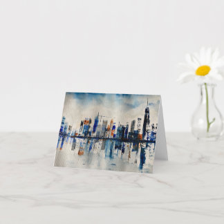 Carte Peinture Abstraite de London City Skyline