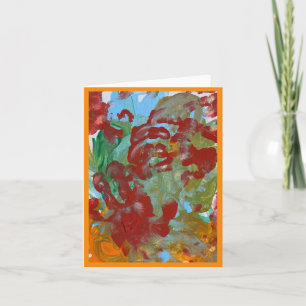 Carte Peinture abstraite main gauche