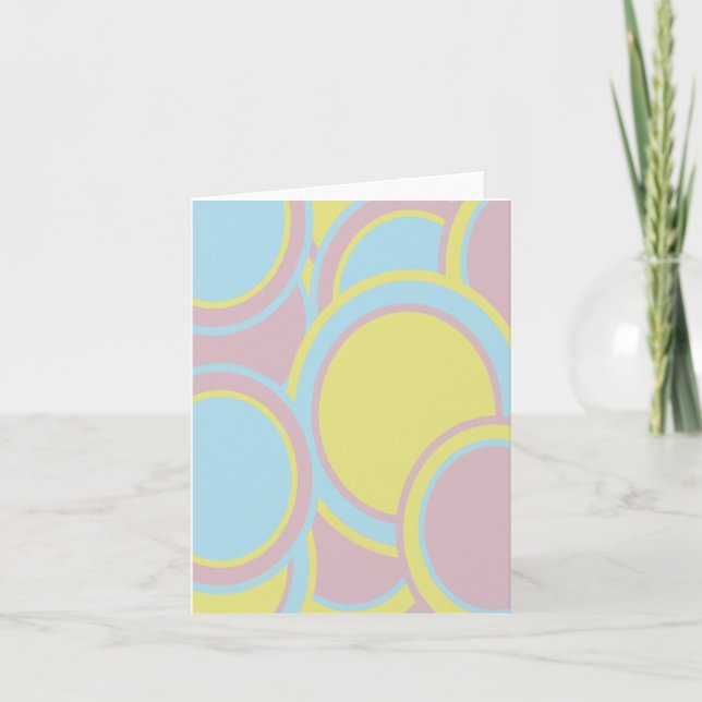 Carte Peinture Abstraite Pastel moderne (Devant)