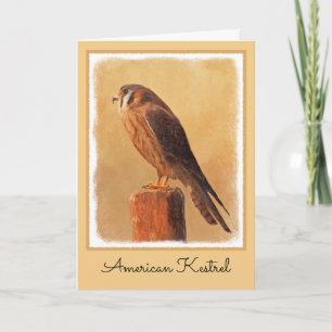 Carte Peinture américaine Kestrel - Art original pour oi