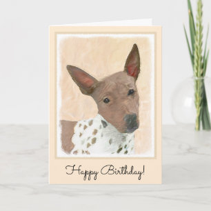 Carte Peinture américaine sans poil Terrier - Chien Art