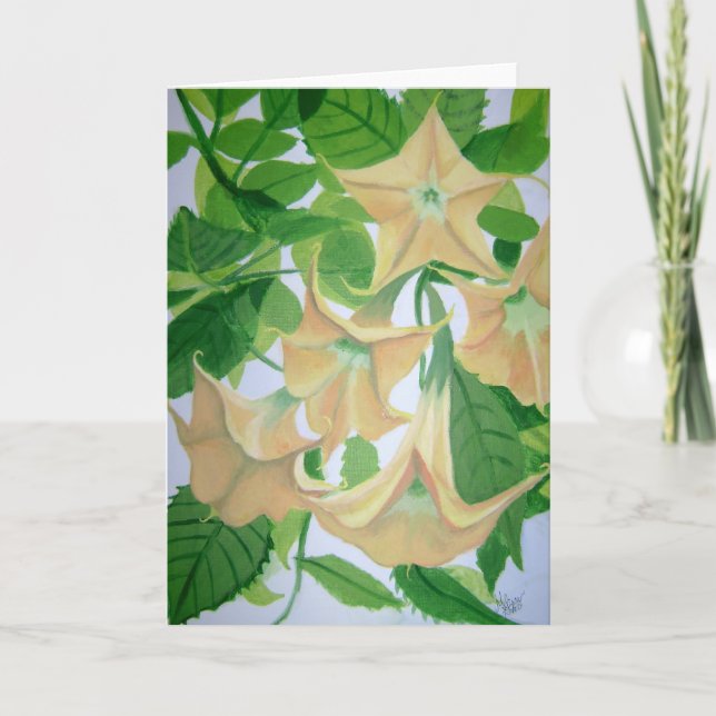 Carte Peinture Brugmansia (Devant)