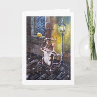 Carte Peinture Danse sous la pluie par Alfred Fox