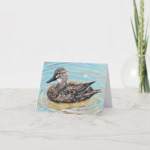 Carte Peinture de canard à colle féminin