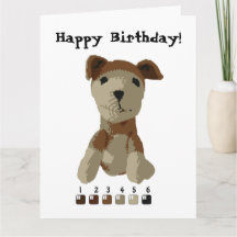 Carte - Peinture de chien de jouet par numéro