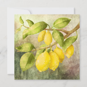 Carte Peinture de citrons