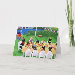 Carte Peinture de fête de Labrador
