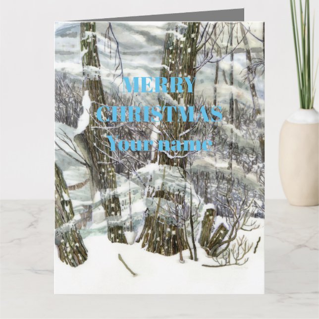 Carte Peinture d'hiver (Devant)