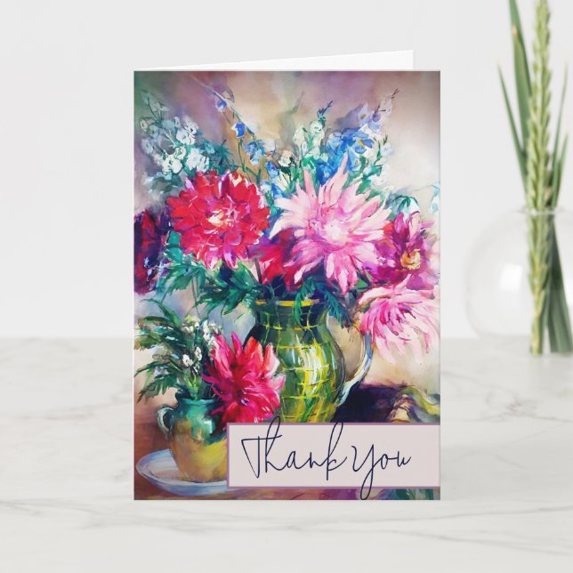 Carte Peinture florale (Devant)