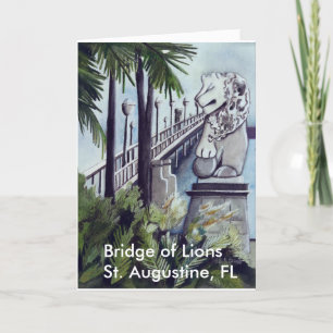 Carte Peinture par Linda M. Brandt, "pont des lions "