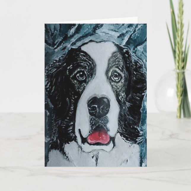 Carte Peinture pyrénéenne Mastiff par Alfred Fox (Devant)