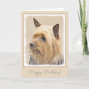 Carte Peinture Silky Terrier - Cute Original Chien Art