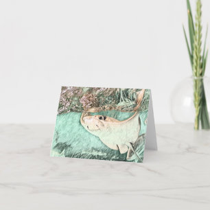 Carte Peinture sous-marine Stingray