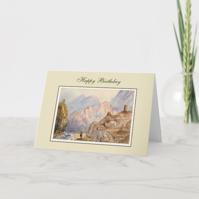 Carte peinture vintage (Devant)