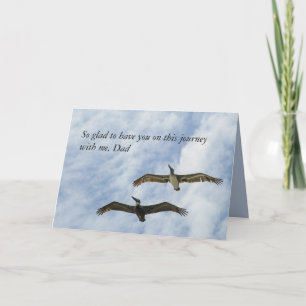 Carte Pélican Journey Happy Fête des pères Card