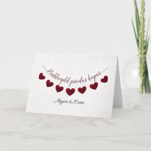 Carte Penblwydd priodas hapus Welsh Happy Anniversaire