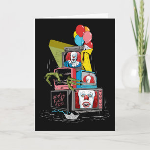 Carte Pennywise TV Stack classique - vous flotterez trop
