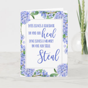 Carte pensant à vous condoléances endeuillée perte aimée