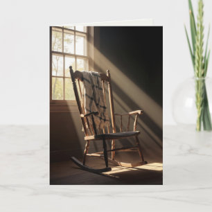 Carte Pense à Vous Chaise Berçante Vide