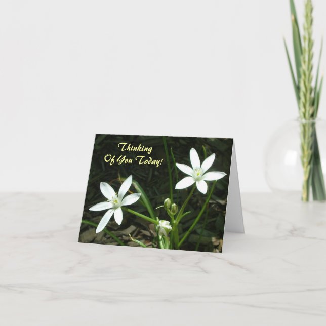 Carte Pensée à vous aujourd'hui ! - Masquez à (Devant)